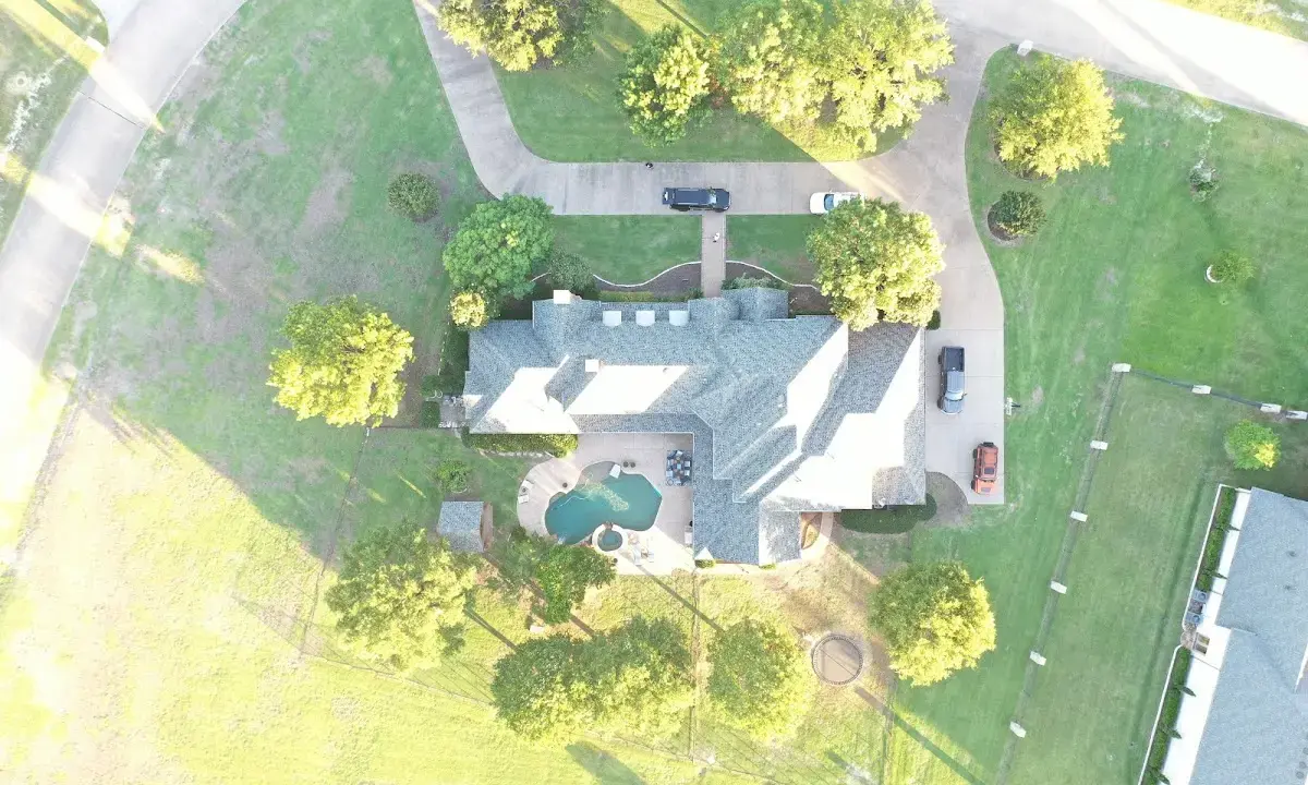 New shingle roof installation on a home in Catoosa